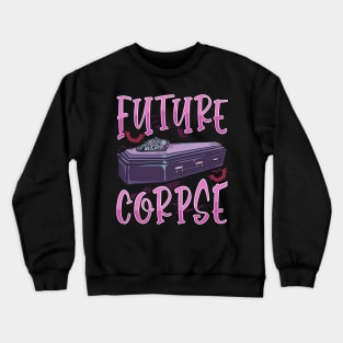 Future Corpse Funny Coffin Pastel Emo Goth Crewneck Sweatshirt